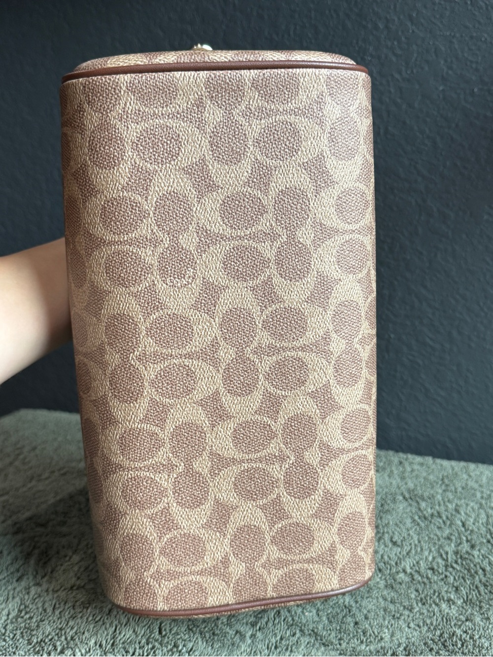 Coach Rowan Satchel in Signature Canvas Brown - Picture 5 of 15